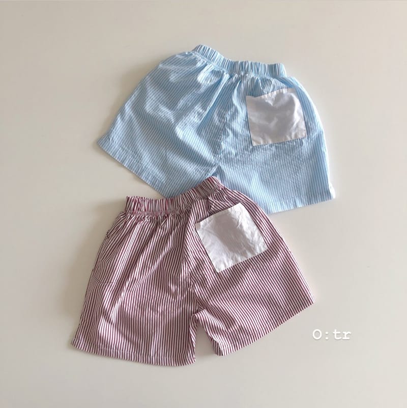 OTR - Korean Children Fashion - #Kfashion4kids - Lounge Stripes Shorts - 2