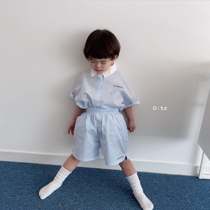 OTR - Korean Children Fashion - #Kfashion4kids - Lounge Stripes Shorts - 5