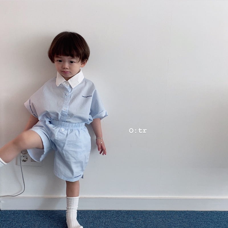 OTR - Korean Children Fashion - #Kfashion4kids - Lounge Stripes Shorts - 6