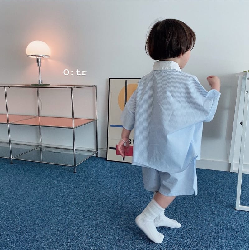 OTR - Korean Children Fashion - #Kfashion4kids - Lounge Stripes Shorts - 7