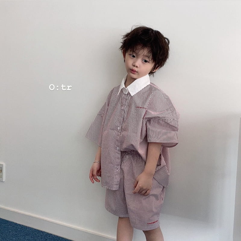 OTR - Korean Children Fashion - #Kfashion4kids - Lounge Stripes Shorts - 9