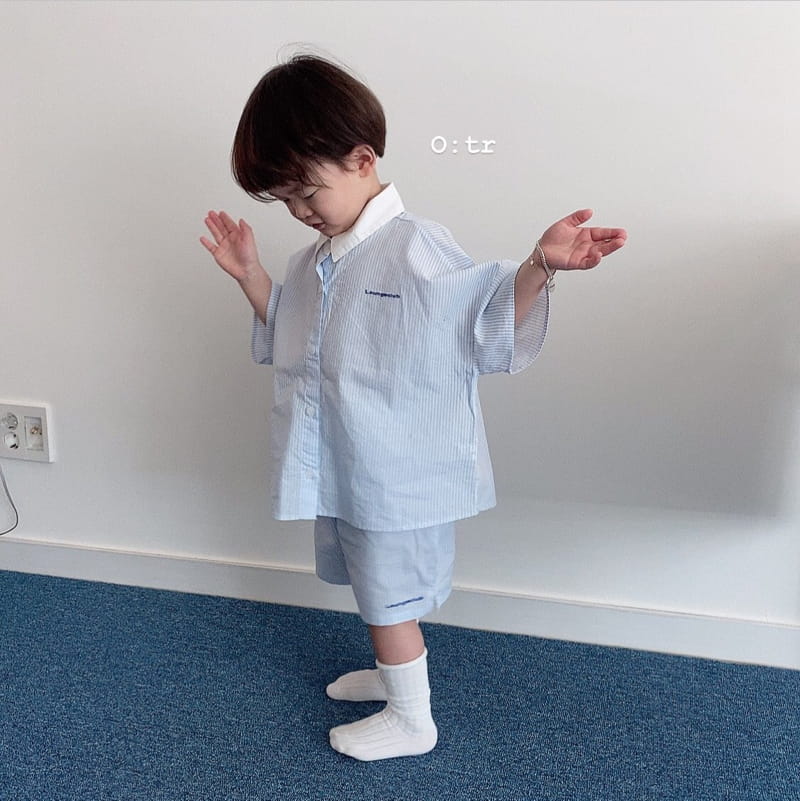 OTR - Korean Children Fashion - #Kfashion4kids - Lounge Stripes Shirt - 9