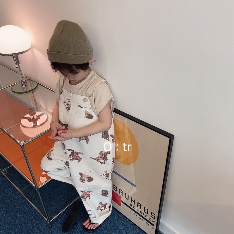 OTR - Korean Children Fashion - #Kfashion4kids - Cow Boy Dungarees