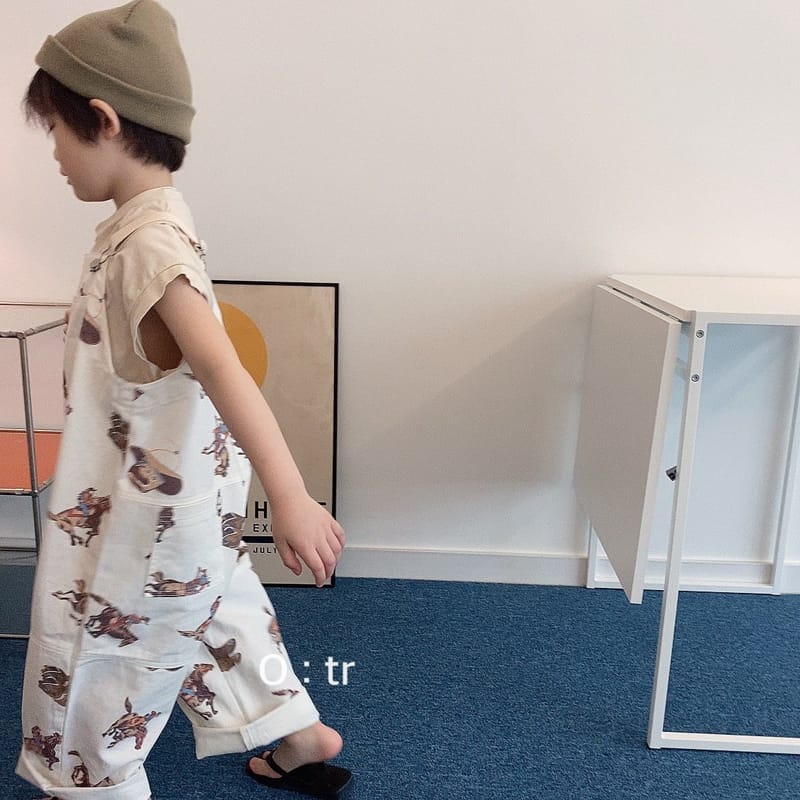 OTR - Korean Children Fashion - #Kfashion4kids - Cow Boy Dungarees - 3