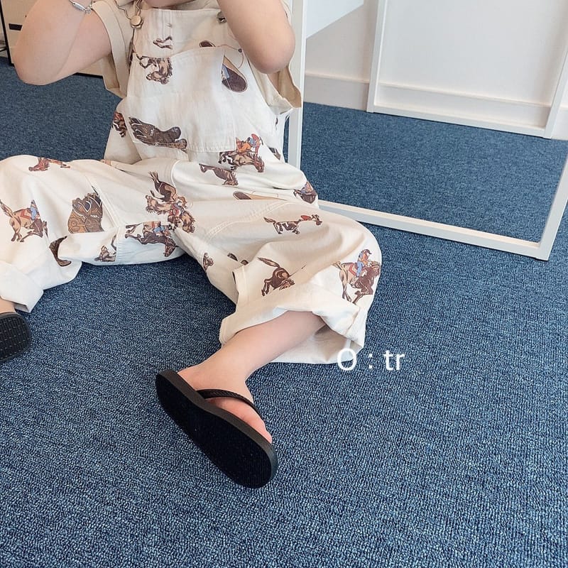 OTR - Korean Children Fashion - #Kfashion4kids - Cow Boy Dungarees - 4