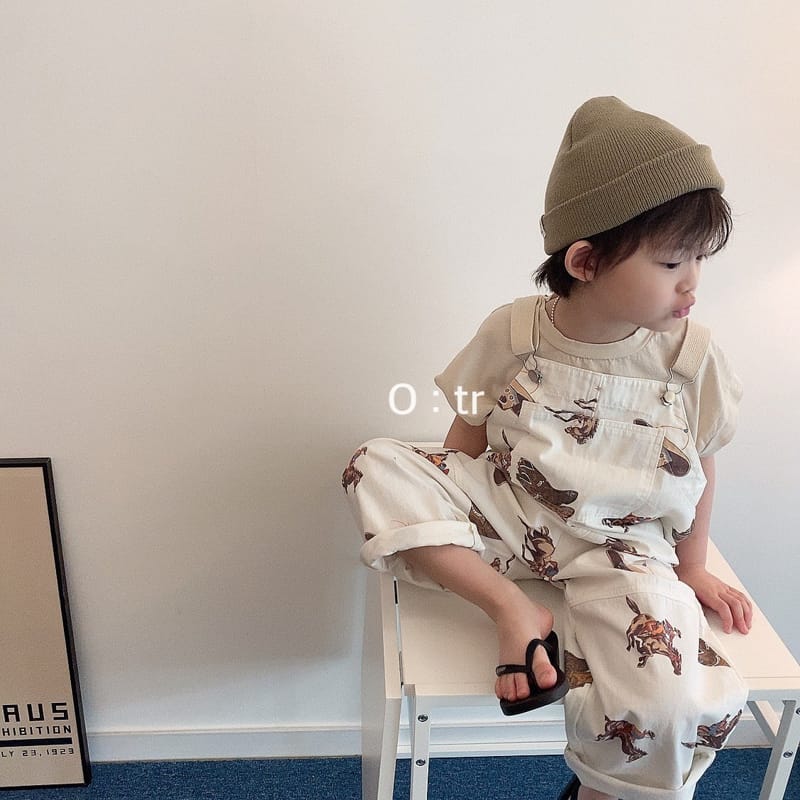 OTR - Korean Children Fashion - #Kfashion4kids - Cow Boy Dungarees - 6