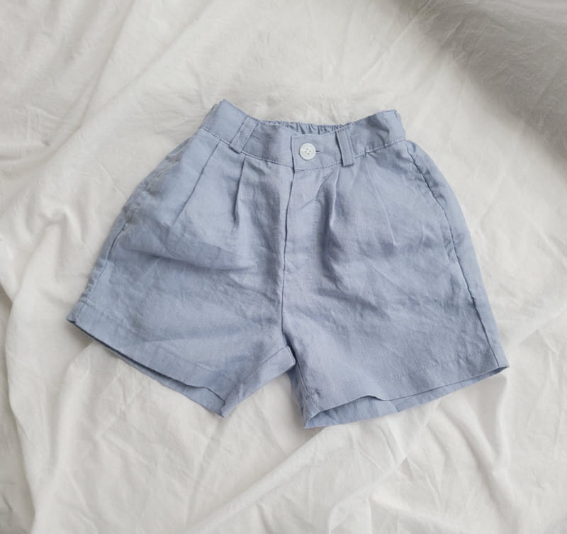 PAPER STUDIOS - Korean Children Fashion - #Kfashion4kids - Linen 100 Shorts - 5