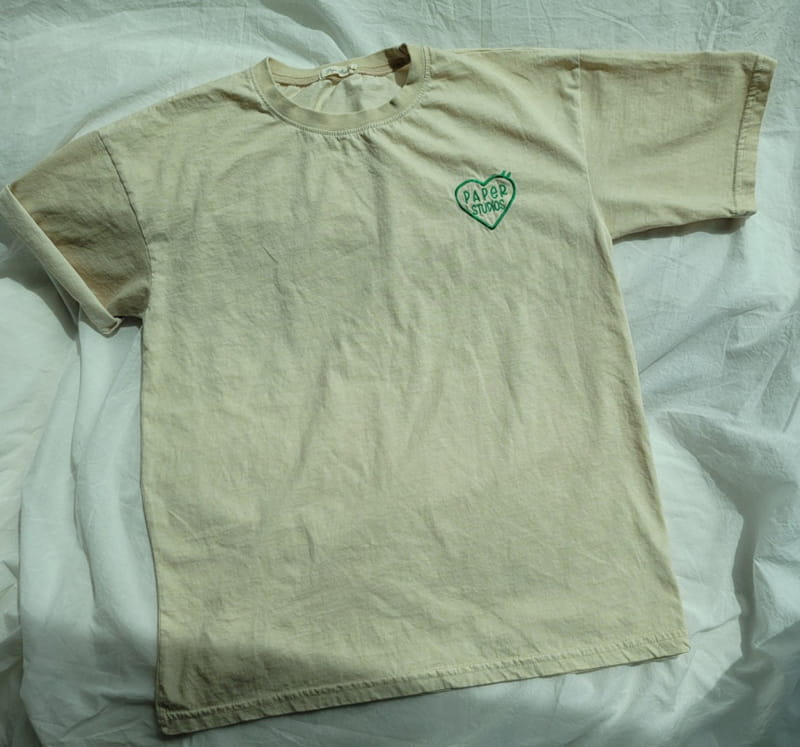 PAPER STUDIOS - Korean Children Fashion - #Kfashion4kids - Pigment Embroidery Tee