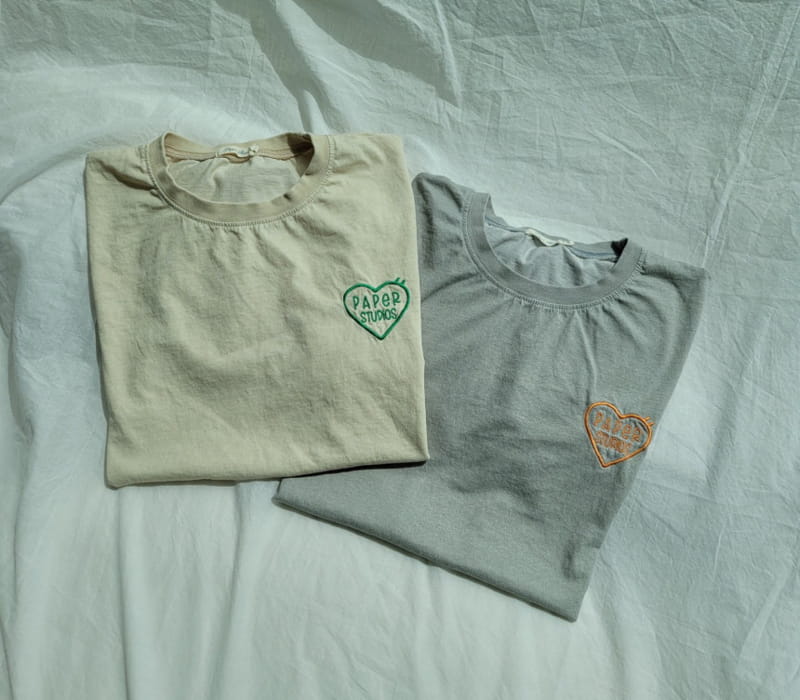 PAPER STUDIOS - Korean Children Fashion - #Kfashion4kids - Pigment Embroidery Tee - 4