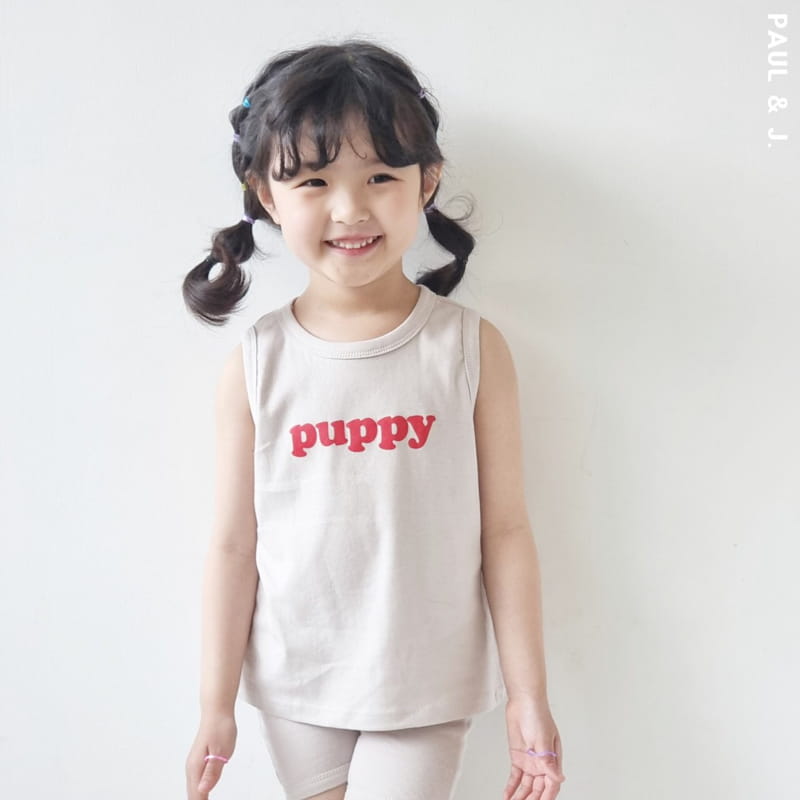 PAUL & J - Korean Children Fashion - #Kfashion4kids - Puppy Top Bottom Set - 4