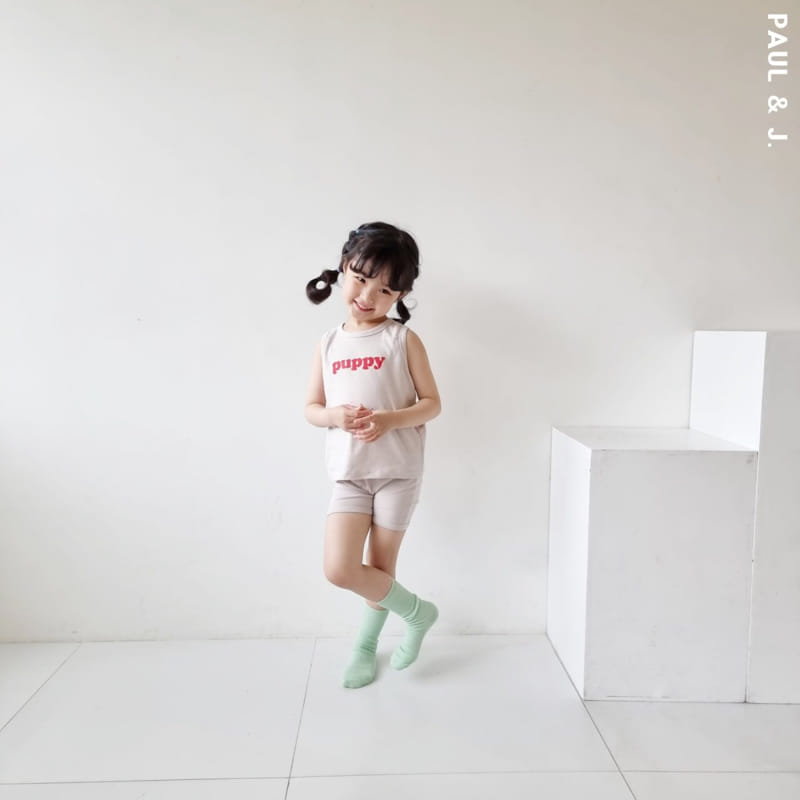 PAUL & J - Korean Children Fashion - #Kfashion4kids - Puppy Top Bottom Set - 5