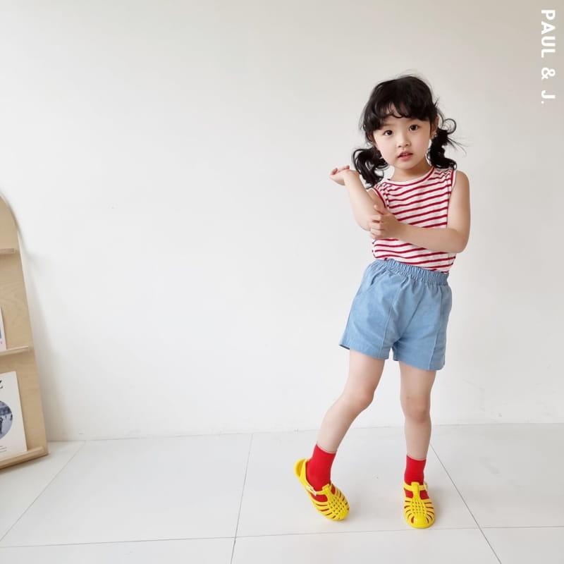 PAUL & J - Korean Children Fashion - #Kfashion4kids - Soy Denim Shorts - 6