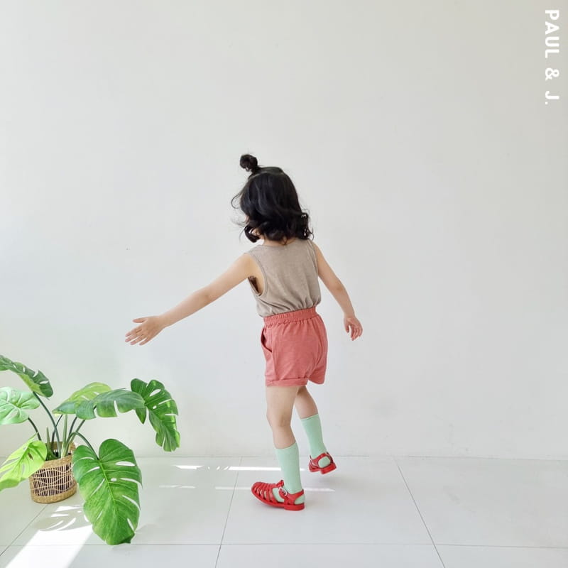 PAUL & J - Korean Children Fashion - #Kfashion4kids - Cream Pocket Sleeveless - 10