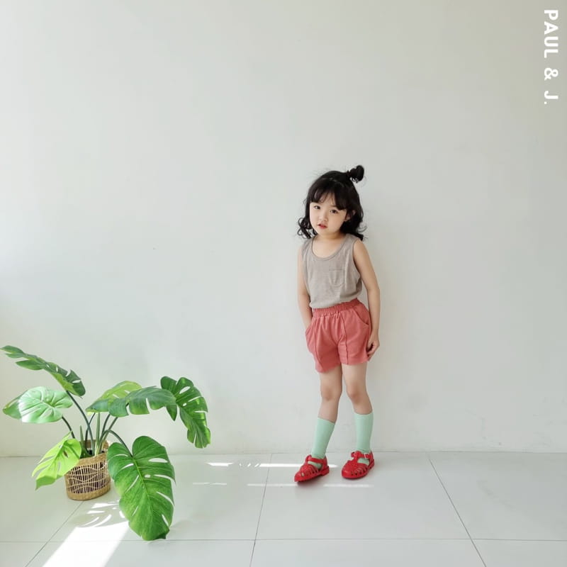 PAUL & J - Korean Children Fashion - #Kfashion4kids - Cream Pocket Sleeveless - 11