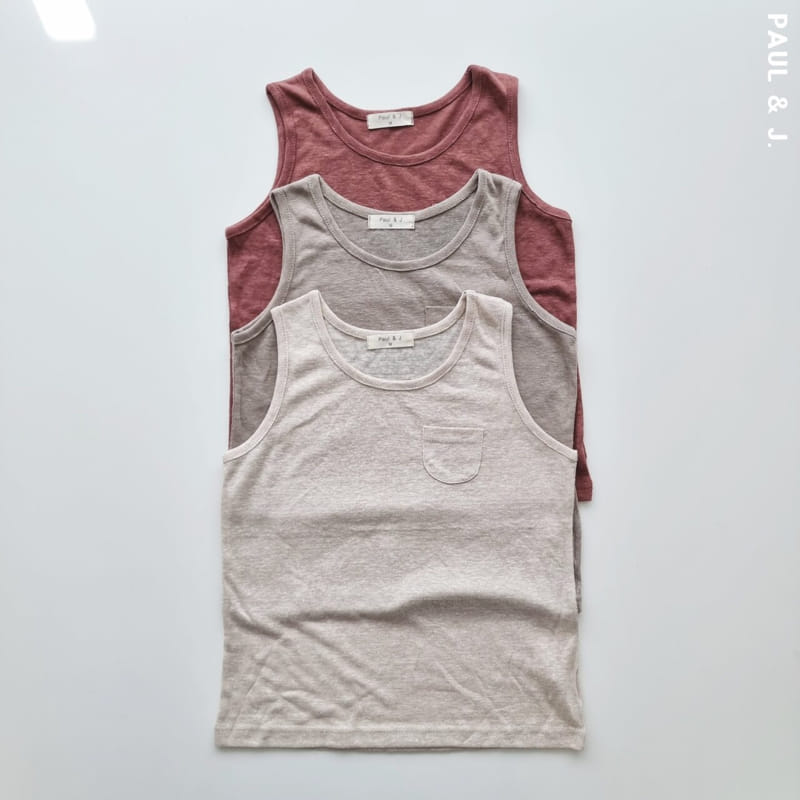 PAUL & J - Korean Children Fashion - #Kfashion4kids - Cream Pocket Sleeveless - 3
