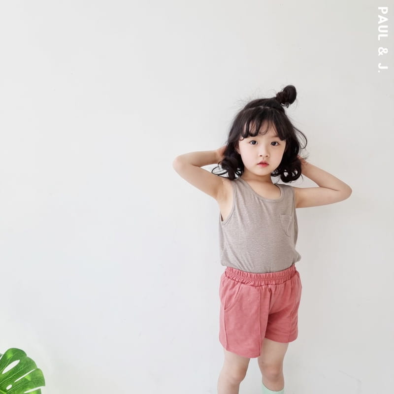 PAUL & J - Korean Children Fashion - #Kfashion4kids - Cream Pocket Sleeveless - 5