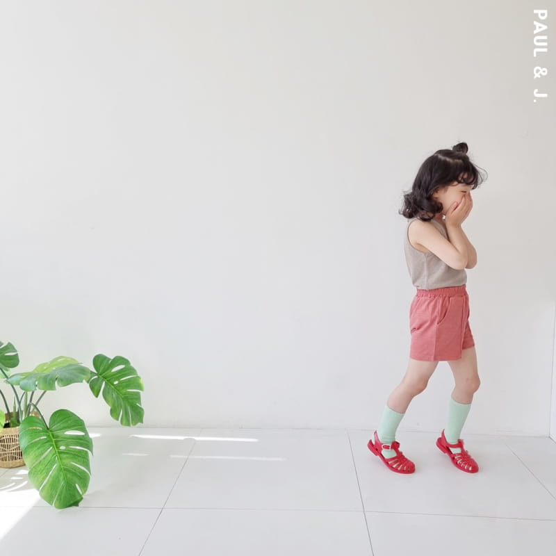 PAUL & J - Korean Children Fashion - #Kfashion4kids - Cream Pocket Sleeveless - 7