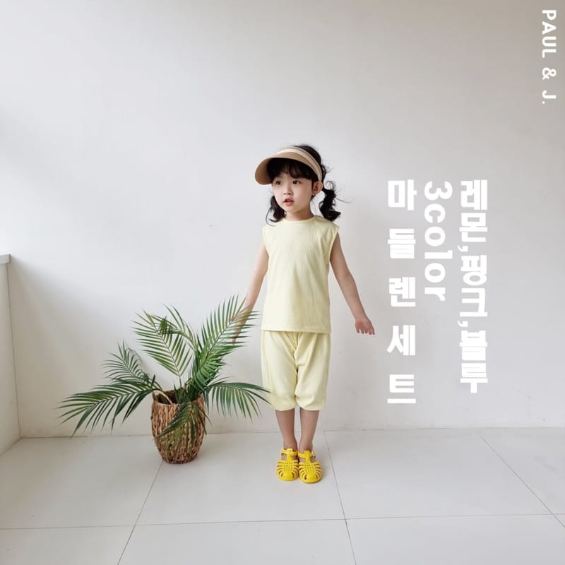 PAUL & J - Korean Children Fashion - #Kfashion4kids - Madeleine Top Bottom Set 