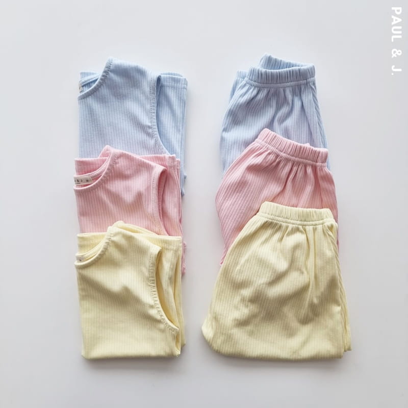 PAUL & J - Korean Children Fashion - #Kfashion4kids - Madeleine Top Bottom Set  - 3