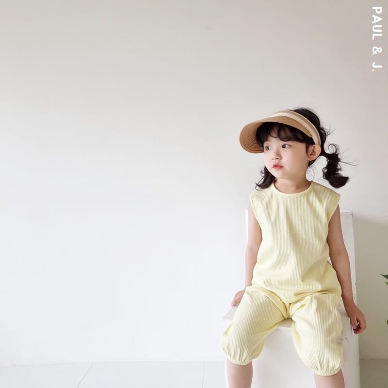 PAUL & J - Korean Children Fashion - #Kfashion4kids - Madeleine Top Bottom Set  - 4