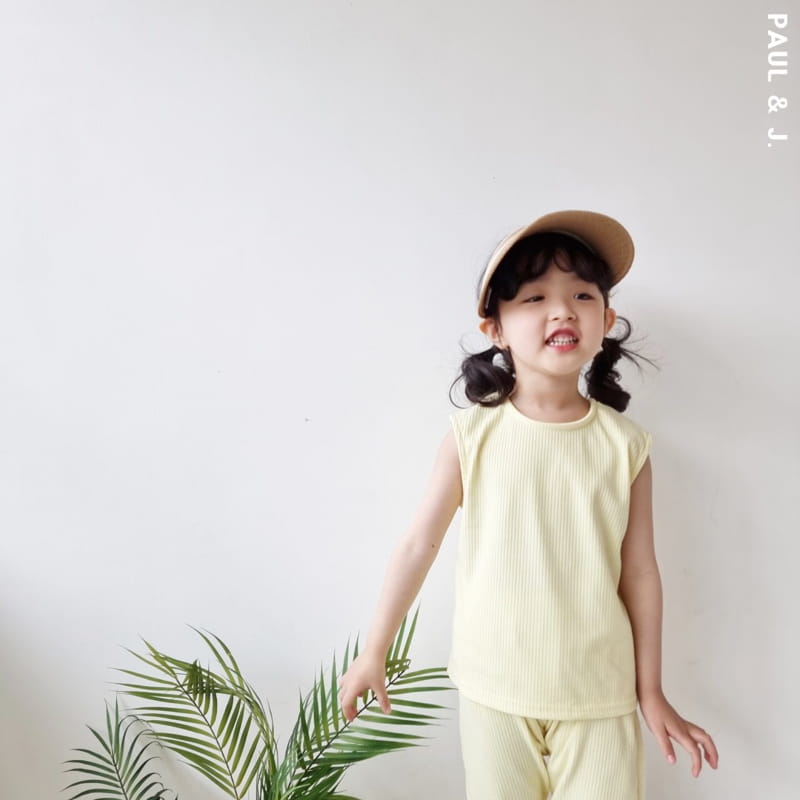 PAUL & J - Korean Children Fashion - #Kfashion4kids - Madeleine Top Bottom Set  - 5