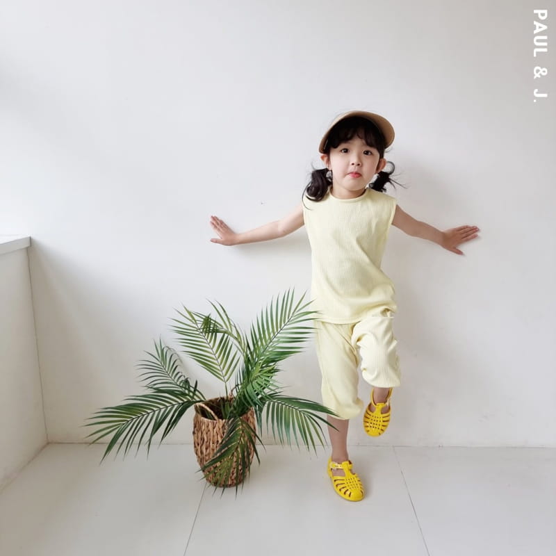 PAUL & J - Korean Children Fashion - #Kfashion4kids - Madeleine Top Bottom Set  - 6