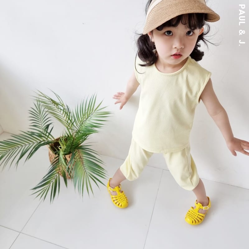 PAUL & J - Korean Children Fashion - #Kfashion4kids - Madeleine Top Bottom Set  - 7