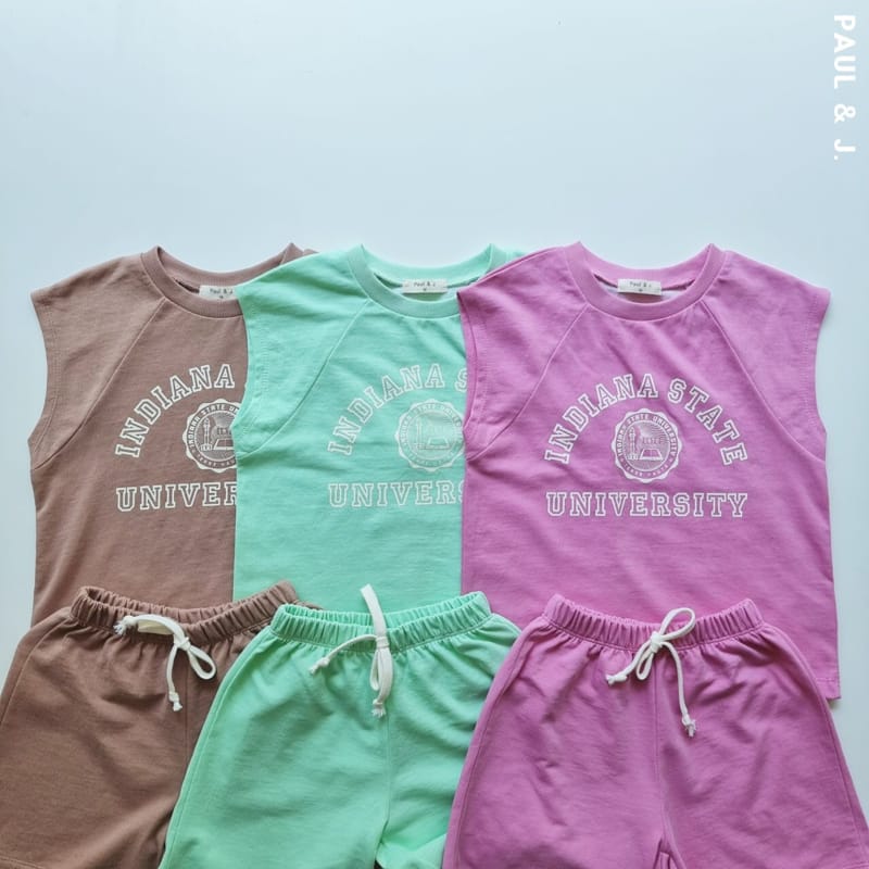 PAUL & J - Korean Children Fashion - #Kfashion4kids - Indiana Top Bottom Set - 3