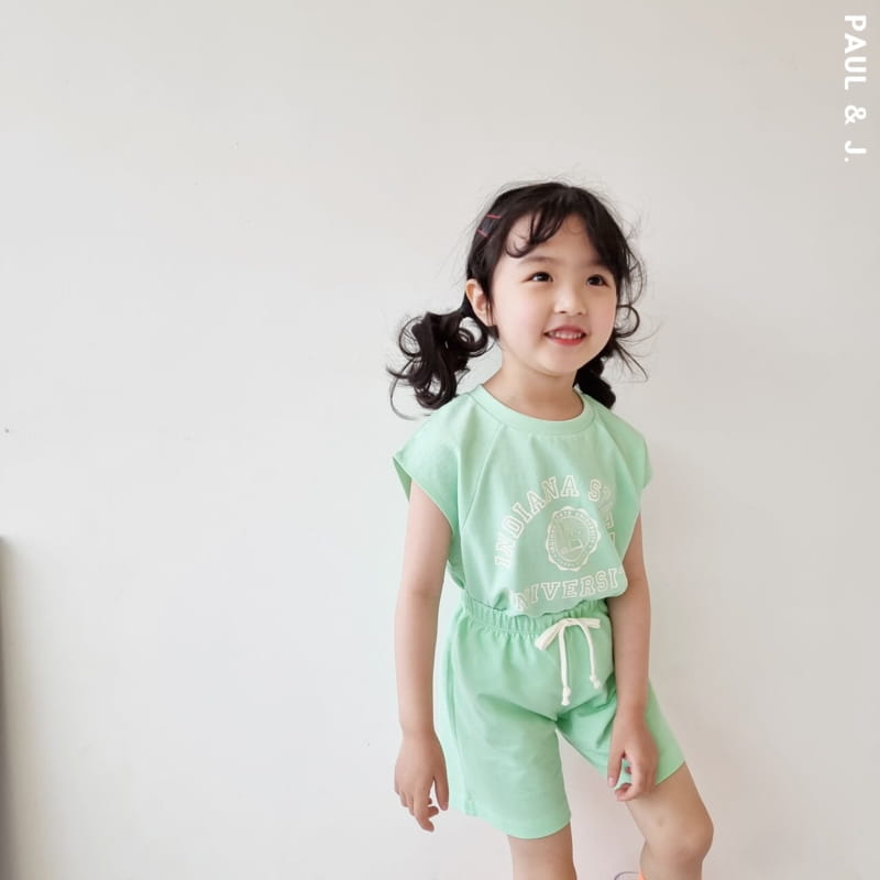 PAUL & J - Korean Children Fashion - #Kfashion4kids - Indiana Top Bottom Set - 8