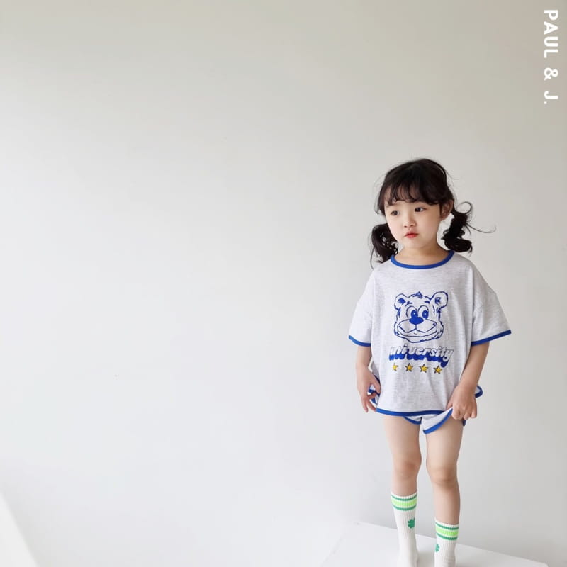 PAUL & J - Korean Children Fashion - #Kfashion4kids - Universe Top Bottom Set - 11