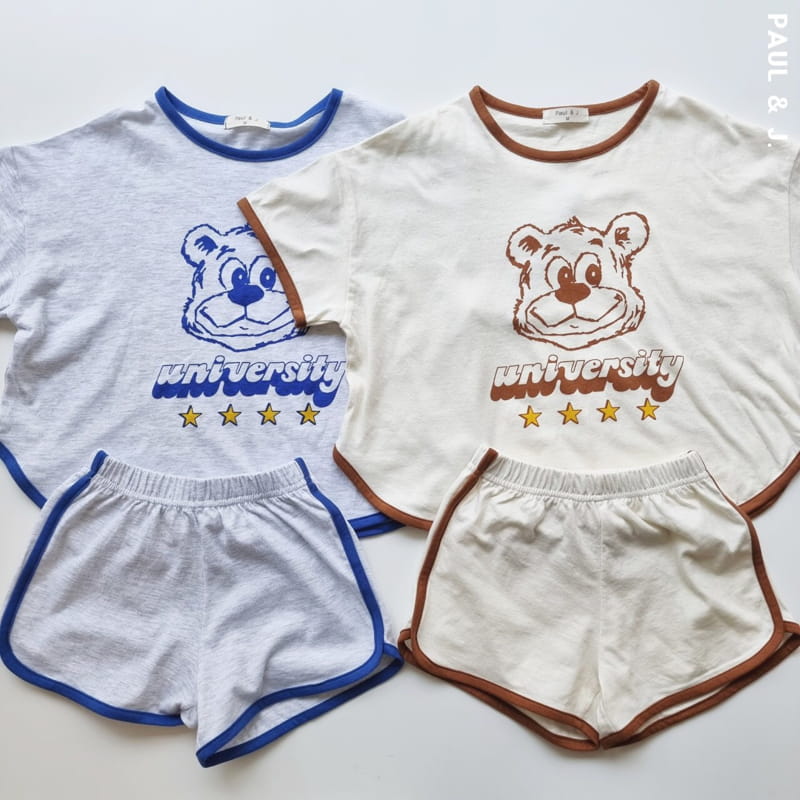 PAUL & J - Korean Children Fashion - #Kfashion4kids - Universe Top Bottom Set - 3