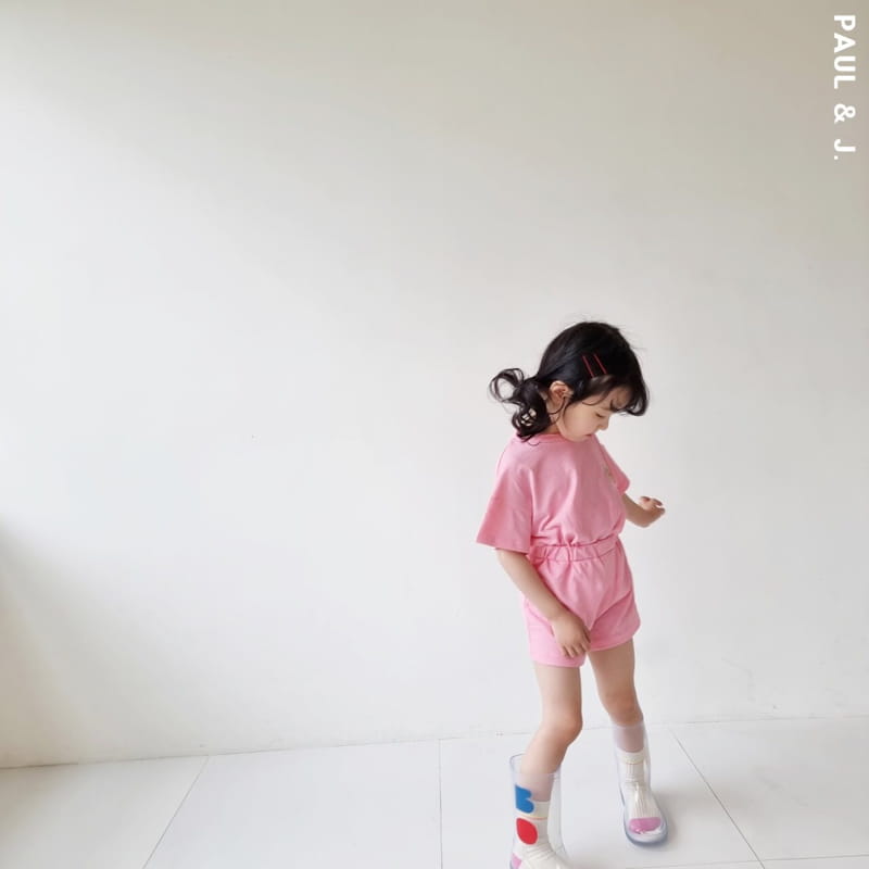 PAUL & J - Korean Children Fashion - #Kfashion4kids - Bear Embroidery Top Bottom Set - 6