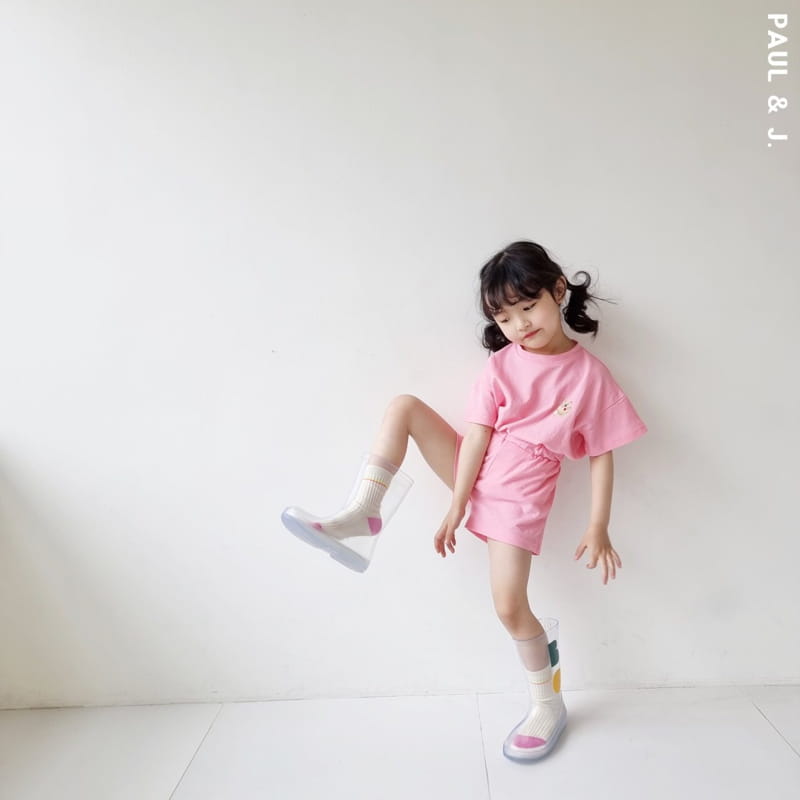 PAUL & J - Korean Children Fashion - #Kfashion4kids - Bear Embroidery Top Bottom Set - 8