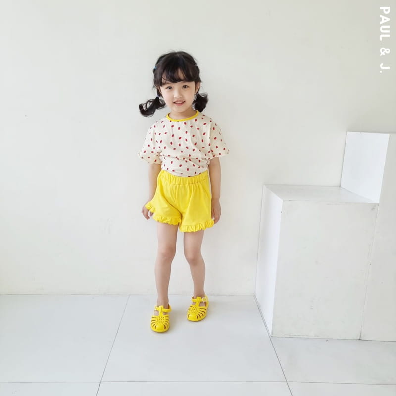 PAUL & J - Korean Children Fashion - #Kfashion4kids - Strawberry Top Bottom Set - 11