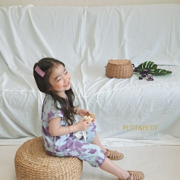 PETIT & PETIT - Korean Children Fashion - #Kfashion4kids - Water Painting Pleats Top Bottom Set - 3