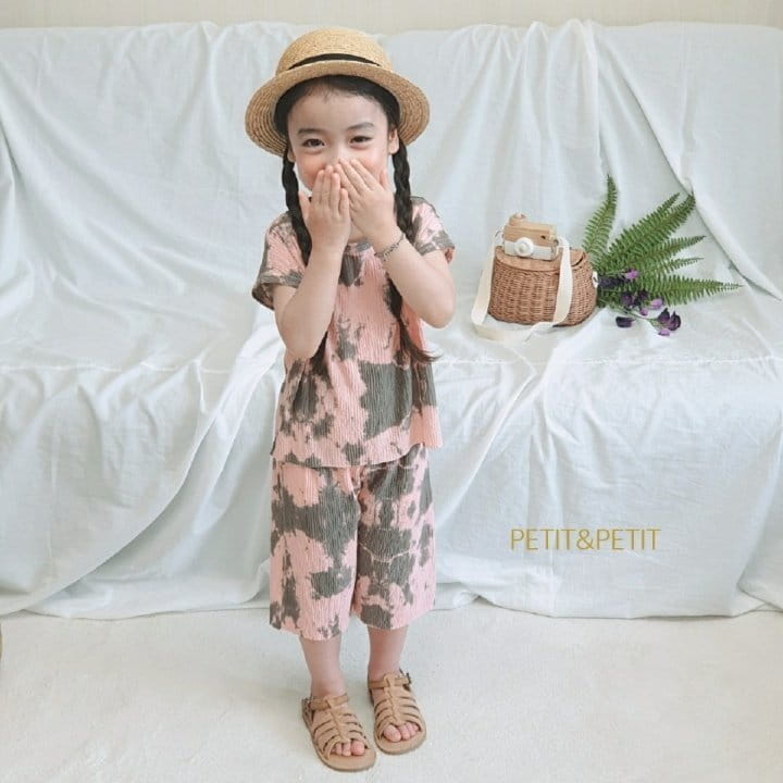 PETIT & PETIT - Korean Children Fashion - #Kfashion4kids - Water Painting Pleats Top Bottom Set - 7
