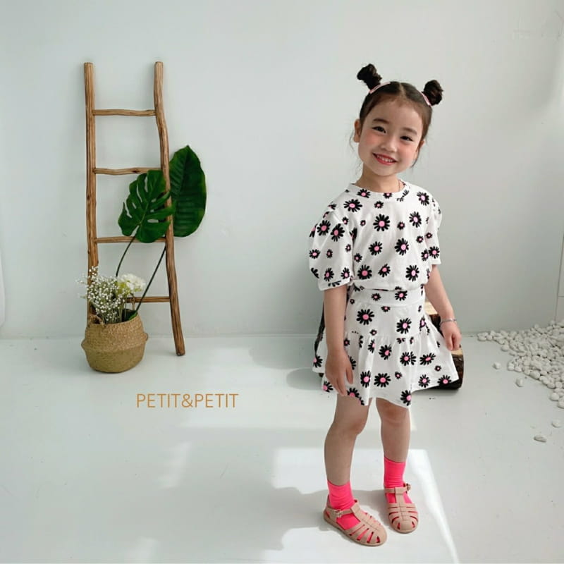 PETIT & PETIT - Korean Children Fashion - #Kfashion4kids - Daisy Top Bottom Set - 3