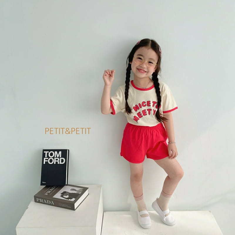 PETIT & PETIT - Korean Children Fashion - #Kfashion4kids - Nice TO Meet You Top Bottom Set - 7