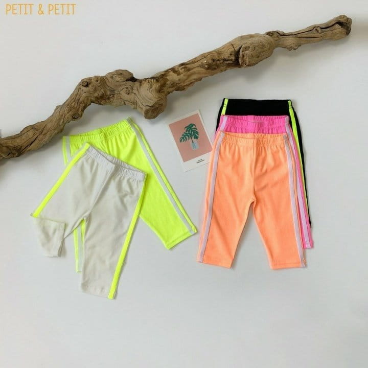 PETIT & PETIT - Korean Children Fashion - #Kfashion4kids - Tape Capri Leggings