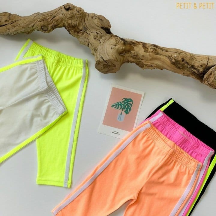 PETIT & PETIT - Korean Children Fashion - #Kfashion4kids - Tape Capri Leggings - 2