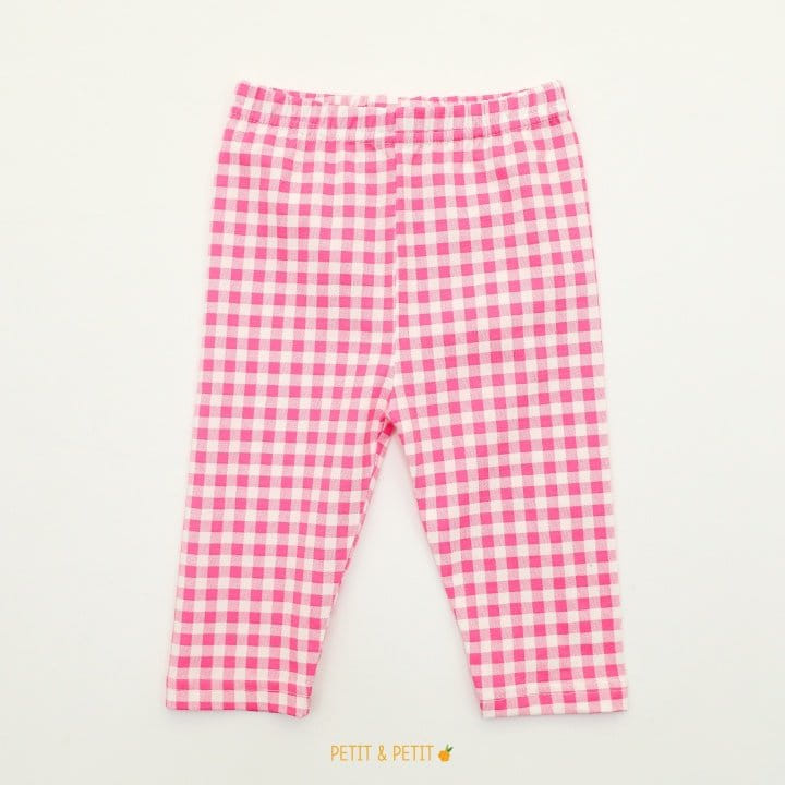 PETIT & PETIT - Korean Children Fashion - #Kfashion4kids - Check Capri Leggings - 2