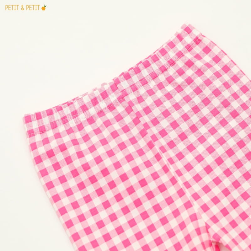 PETIT & PETIT - Korean Children Fashion - #Kfashion4kids - Check Capri Leggings - 5