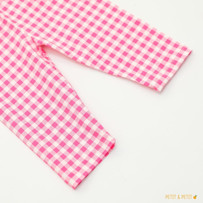PETIT & PETIT - Korean Children Fashion - #Kfashion4kids - Check Capri Leggings - 6
