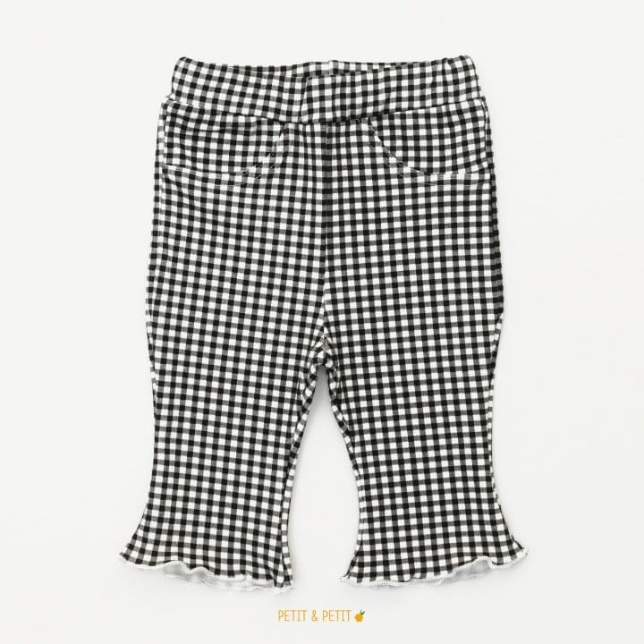 PETIT & PETIT - Korean Children Fashion - #Kfashion4kids - Check Bootscut Pants - 2