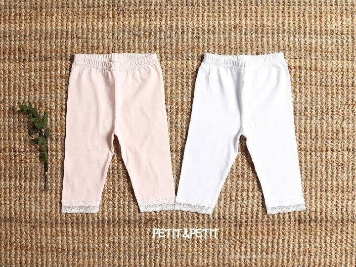PETIT & PETIT - Korean Children Fashion - #Kfashion4kids - Simple Lace Capri Leggings