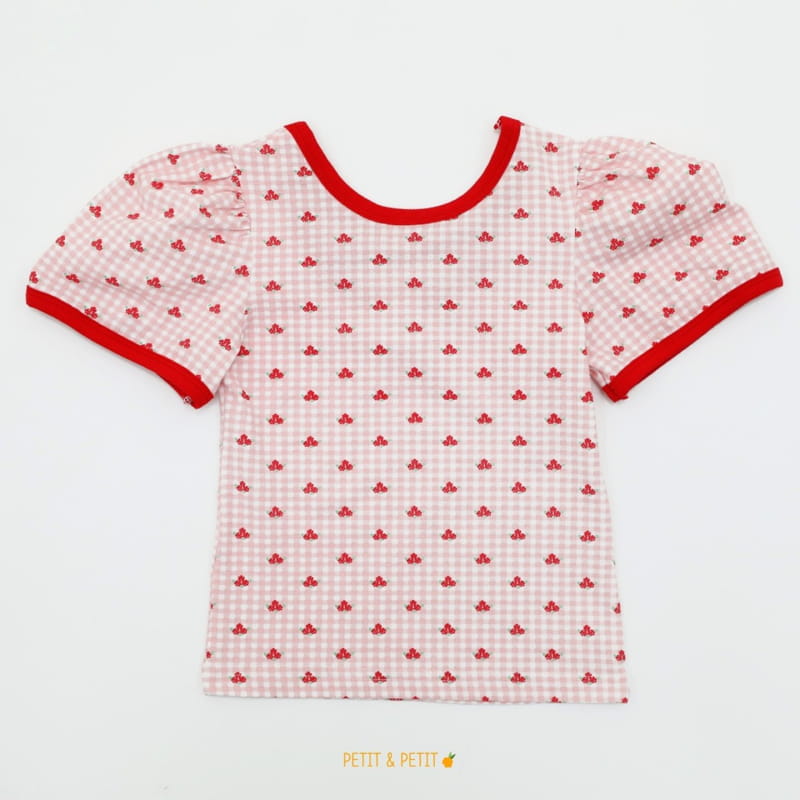 PETIT & PETIT - Korean Children Fashion - #Kfashion4kids - Check Flower Tee - 2
