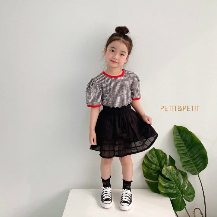 PETIT & PETIT - Korean Children Fashion - #Kfashion4kids - Check Flower Tee - 5