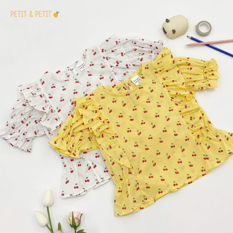 PETIT & PETIT - Korean Children Fashion - #Kfashion4kids - Cherry Blouse