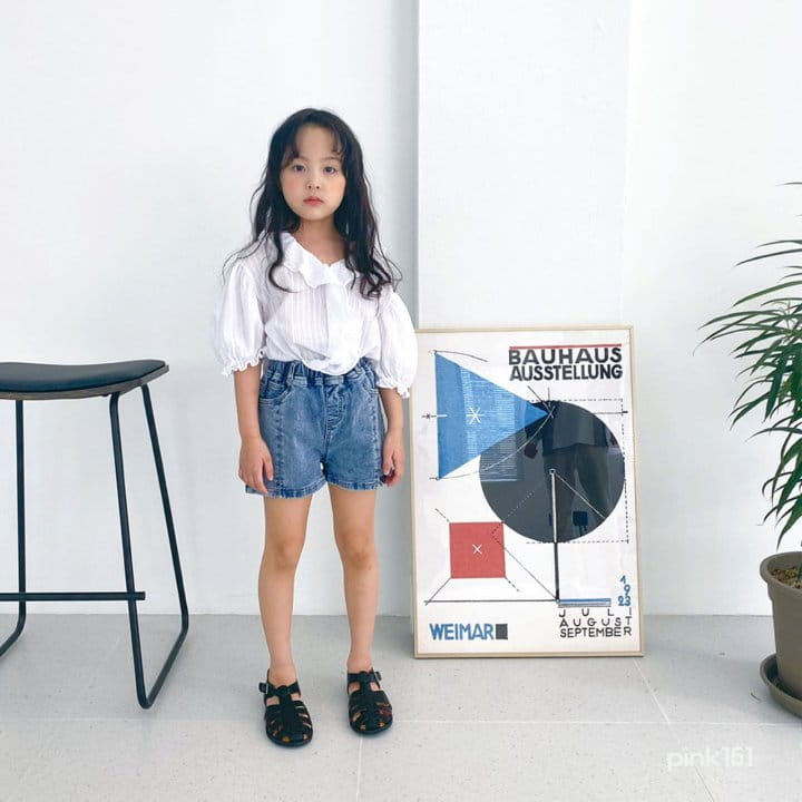 PINK151 - Korean Children Fashion - #Kfashion4kids - Slit Denim Shorts - 7