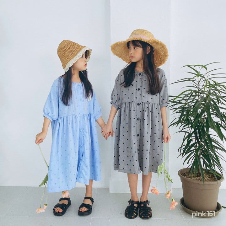 PINK151 - Korean Children Fashion - #Kfashion4kids - Dot Open One-piece - 10